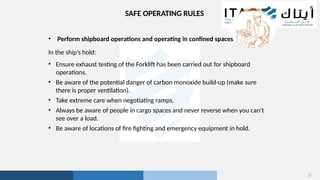 2. FLT Operational safety course, tells you about the forklift | PPTX