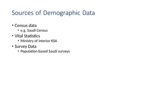 Sources of demographic DATA upload pptx. | PPTX