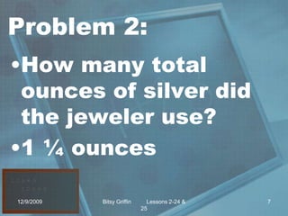 Word Problem Using 24 2 24 Fraction Word Problems | PPTX