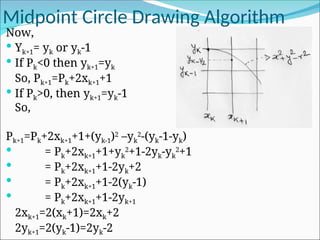 2.Line,circle drawing.ppt line circlw drawing algorith | PPT