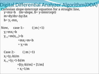 2.Line,circle drawing.ppt line circlw drawing algorith | PPT