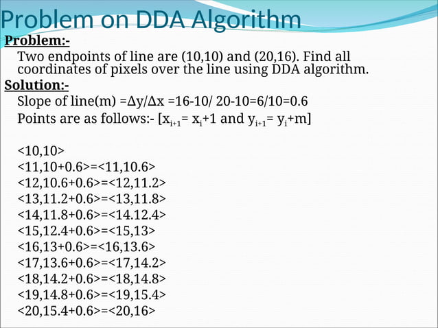 2.Line,circle drawing.ppt line circlw drawing algorith | PPT