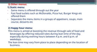 2. Types of Menu of food and beverage.pptx