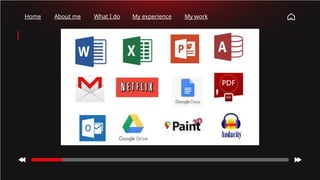 Home About me What I do My experience My work
 