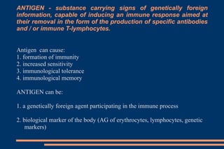 Antigens and antibody of human body part.ppt