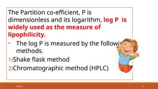 Medicinal chemistry 1 physicochemical properties. | PPTX
