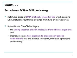 2.Introduction to genetic engineering rDNA technology.pptx