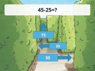 45-25=?
15
20
30
 