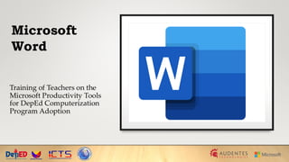 Introduction to the history of microsoft word.pdf