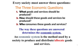 economics past and present factors and goals | PPT