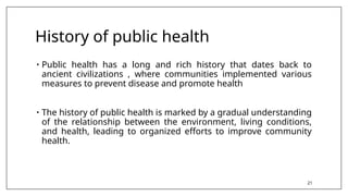 Introduction to public health is an astonishing topic | PPTX
