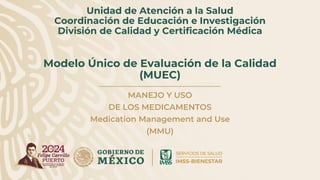 MODELO UNICO DA LA EVALUACION DE LA CALIDAD MEDICAMENTOS | PDF