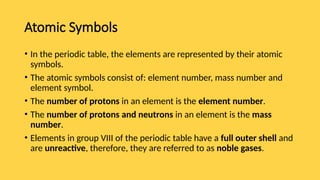 CIE IGCSE Chemistry Topic 2 - Atoms, elements and compounds | PPTX