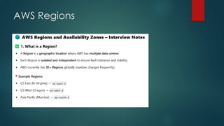 2. AWS Regions and AZs with Inerview Questions.pptx