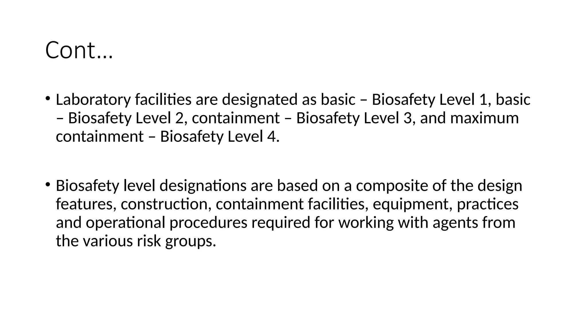 2. Risk classification and Biosafety standards.pptx