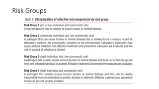 Business Risk Classification 2. Risk classification and Biosafety standards.pptx