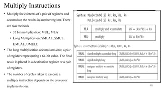 ARM programming basics for data typeswith examples | PDF
