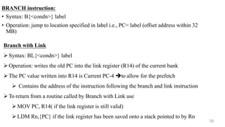 ARM programming basics for data typeswith examples | PDF