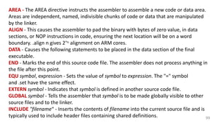 ARM programming basics for data typeswith examples | PDF