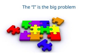 The “I” is the big problem
 
