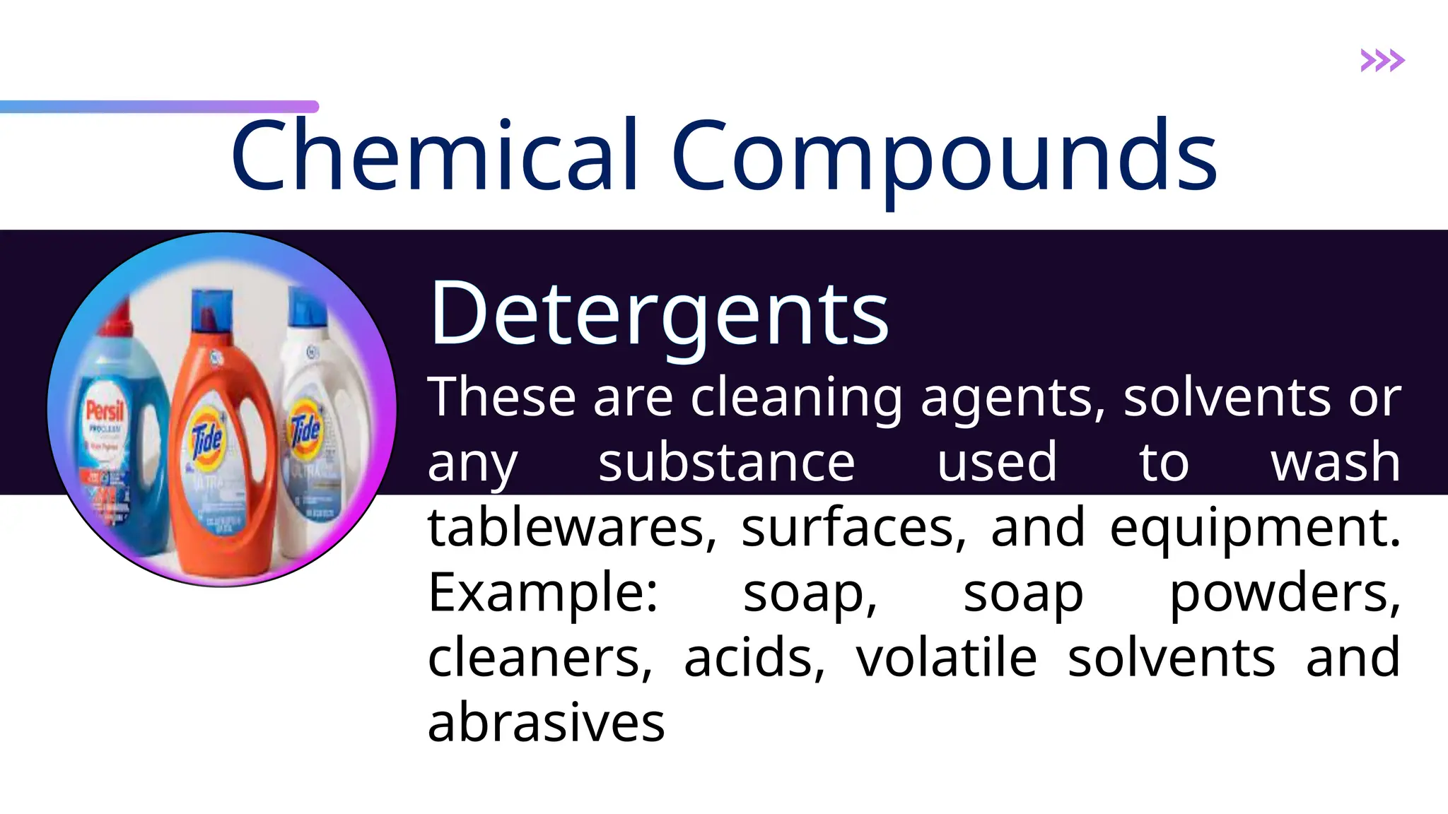 Chemical Cleaning compounds food tech g8 | PPTX