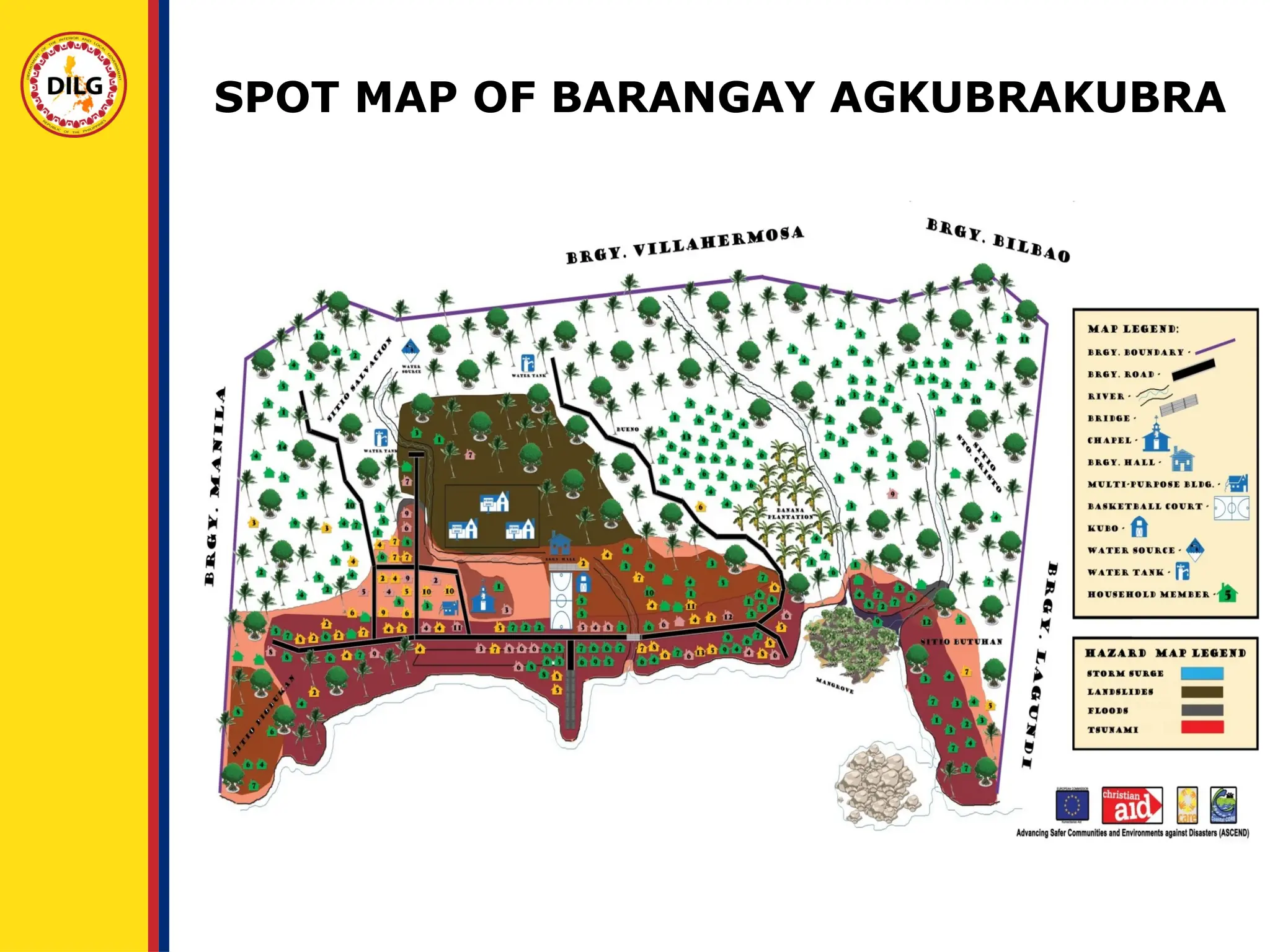 SPOT MAP OF BARANGAY AGKUBRAKUBRA
 
