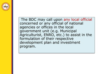 2. Basics of BARANGAY DEVELOPMENT PLANNING | PPTX