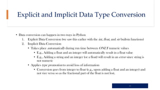 Implicit Conversion And Explicit Conversion Python Python Programminngβ¦β¦β¦β¦β¦β¦β¦β¦β¦β¦β¦β¦β¦β¦β¦β¦β¦β¦β¦.. | PDF