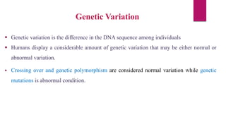 Genetic variation and mutation, pharmacology | PDF