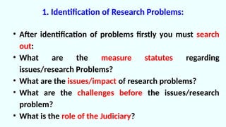 Research Problem List 2.....FORMULATION OF THE RESEARCH PROBLEM.pptx
