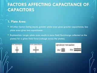 Affect Capacitance Explanation of Basic components of electronics | PPTX