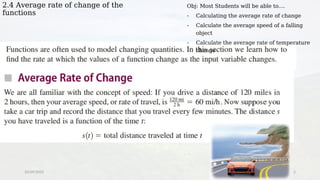 2.4 Average rate of change of the function PPT.pptx