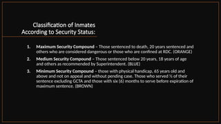 Rdc Maximum 2. The Bureau of Corrections. philippines pptx | PPTX