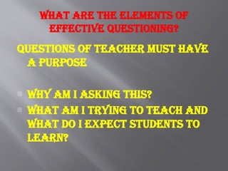 Classroom language- Teacher`s questioning in the classroom | PPTX