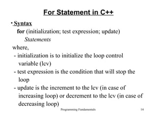 2.3 Control Structures - Repetition.ppt in c | PPT