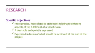 2. Research - What Research all about, How to initiate a research ...