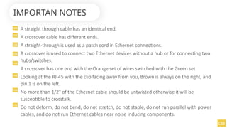 2.1-3 Ethernet Cable Configuration Configuration | PPTX
