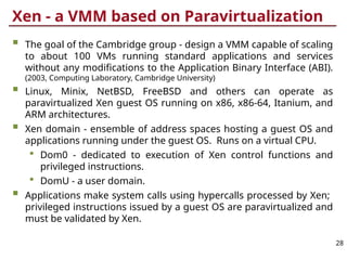 virtualization concepts and details in cloud computing | PPTX