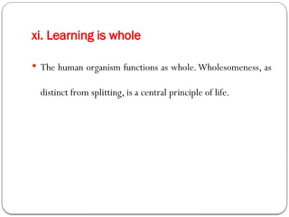 2.Basic principles of learning - presentation | PPTX