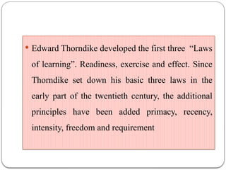 2.Basic principles of learning - presentation | PPTX