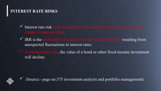 2. Interest Rates Risks and types of its | PPTX