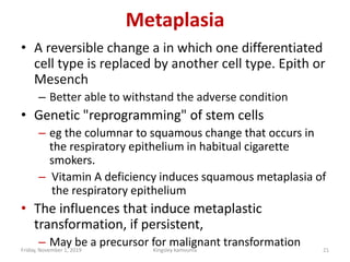 Cell Fail 2. Cellular injury, this is defined as the reversible or irreversible ...