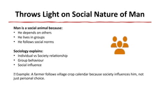 Importance of Sociology & Rural Sociology | PPTX