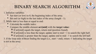Searching Techniques in Data Structures and Algorithms | PPTX