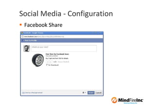 Social Media - Configuration
 Facebook Share
 
