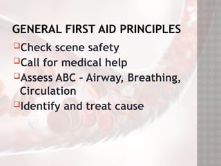 cardiovascular system first aid management | PPTX