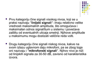 Audio Signali - osnovni oblici audio signala | PPT