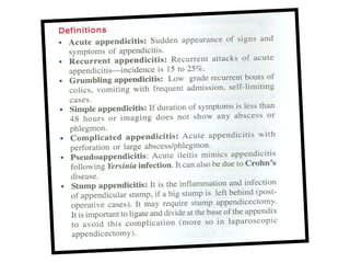 2. Acute appendicitis is the inflammation of vermiform appendix | PPTX