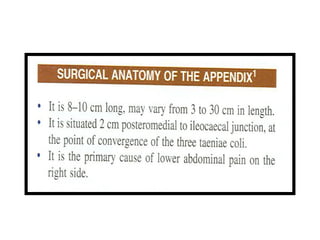 2. Acute appendicitis is the inflammation of vermiform appendix | PPTX