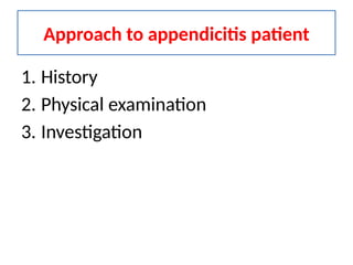 2. Acute appendicitis is the inflammation of vermiform appendix | PPTX